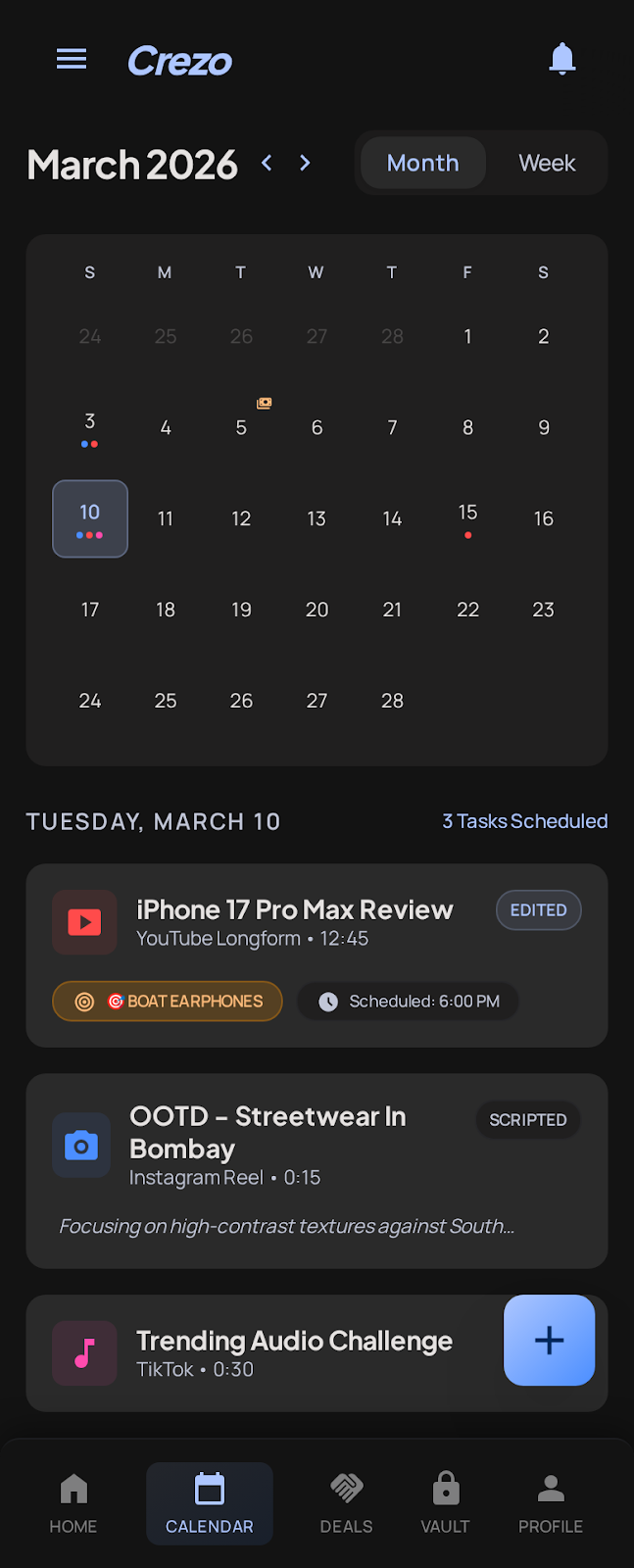Content Calendar